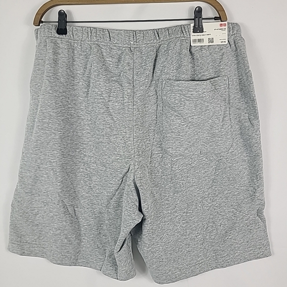NWT Uniqlo Men's Extra Stretch Sweat Shorts Gray 8" Size 3XL - Picture 5 of 6